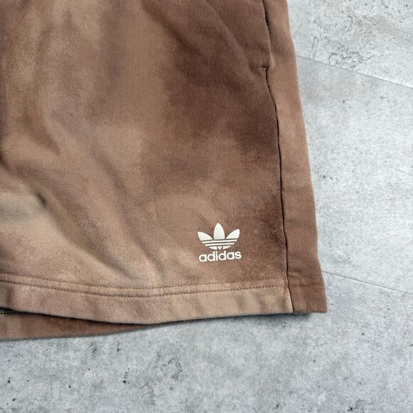 Adidas Originals Womens Brown Tie Dye Sweat Shorts Size Medium - Picture 6 of 6